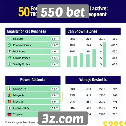 Estatísticas de usuários ativos no 550 bet