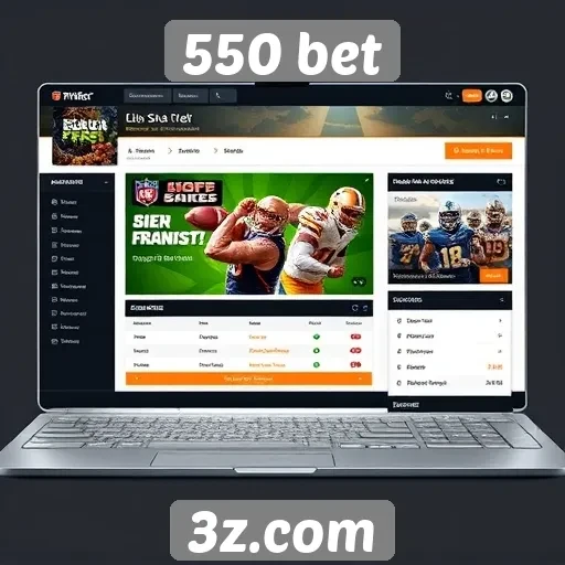 Análise da interface do usuário do site 550 bet